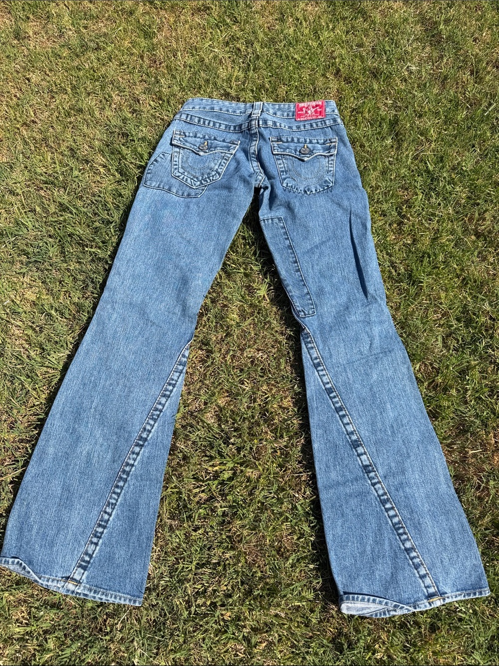 True Religion Blue Women's Jeans with patch Pocket Detail - Picture 4 of 10